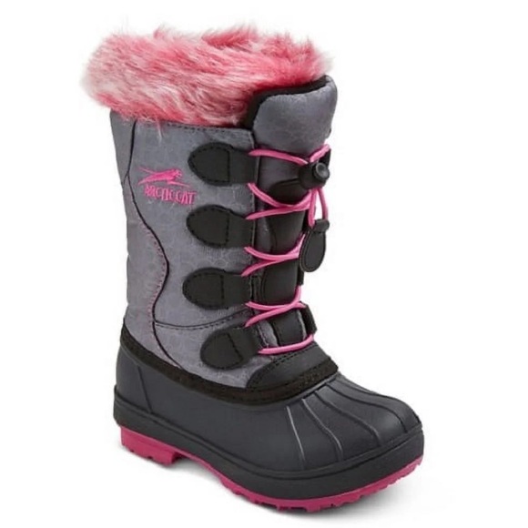 Arctic Cat Little Girls Snow Winter Boots Color Gray/Pink Size 13
